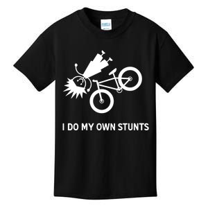 Wo I Do My Own Stunts Bicycle Kids T-Shirt