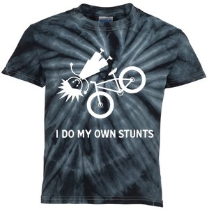 Wo I Do My Own Stunts Bicycle Kids Tie-Dye T-Shirt