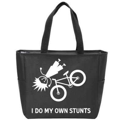 Wo I Do My Own Stunts Bicycle Zip Tote Bag