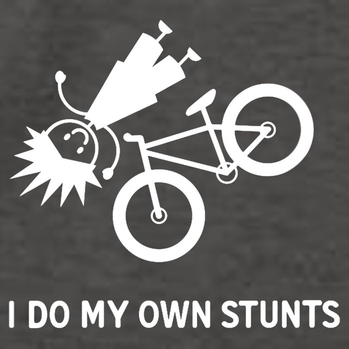 Wo I Do My Own Stunts Bicycle Vector Backpack