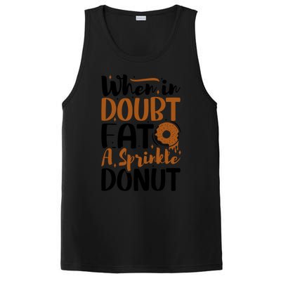 When In Doubt Eat A Sprinkle Donut Donuts Gift PosiCharge Competitor Tank