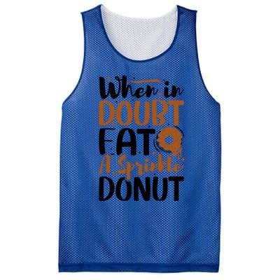 When In Doubt Eat A Sprinkle Donut Donuts Gift Mesh Reversible Basketball Jersey Tank