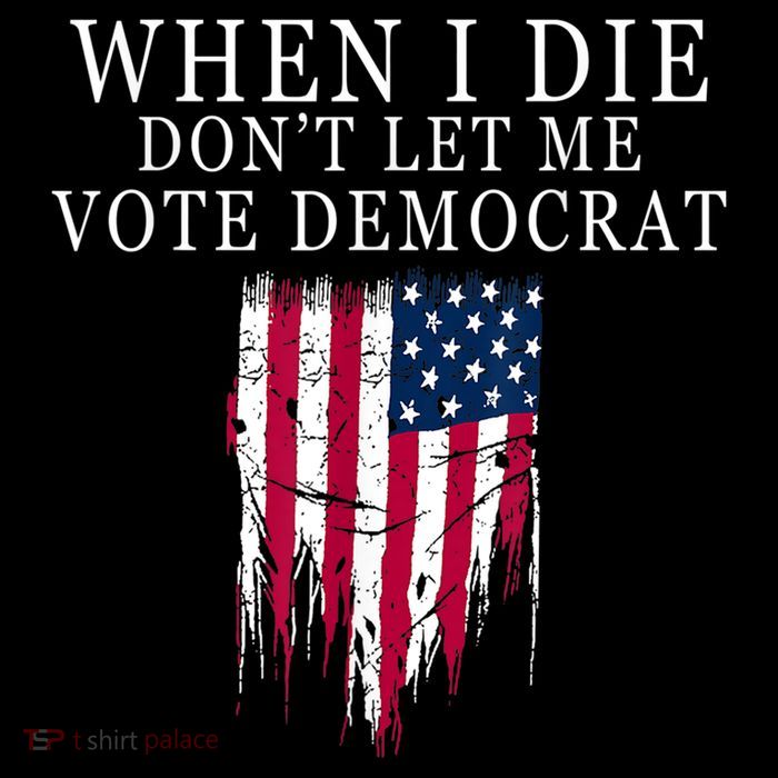 When I Die Don't Let Me Vote Democrat High Crown Mesh Back Trucker Hat