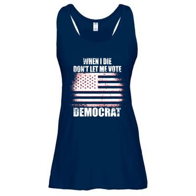 When I Die Dont Let Me Vote Democrat Ladies Essential Flowy Tank