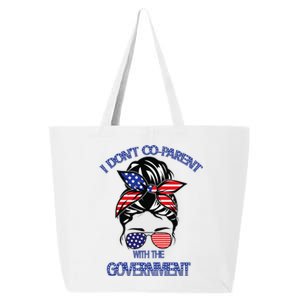 Womens I Dont Co Parent With The Government Funny Sunglasses 25L Jumbo Tote