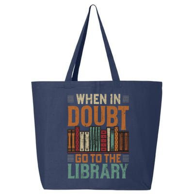 When In Doubt Go To The Library Lover Matching 25L Jumbo Tote