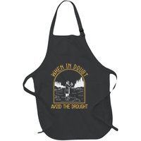 When In Doubt Avoid The Drought Funny Hydrogeology Engineers Full-Length Apron With Pockets