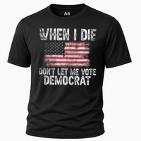 When I Die DonT Let Me Vote Democrat Flag 4th Of July Performance Shirt