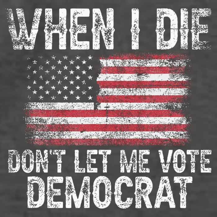 When I Die DonT Let Me Vote Democrat Flag 4th Of July Vector Backpack