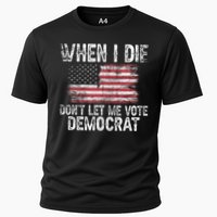 When I Die DonT Let Me Vote Democrat Flag 4th Of July Performance Shirt