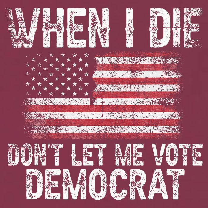 When I Die DonT Let Me Vote Democrat Flag 4th Of July 16oz Travel Tumbler