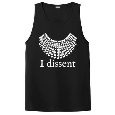 Womens I Dissent Shirt I Dissent Collar RBG For Women I Dissent PosiCharge Competitor Tank