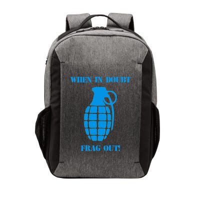 When In Doubt Frag Out Grenade Funny Grunt Infantry Vector Backpack