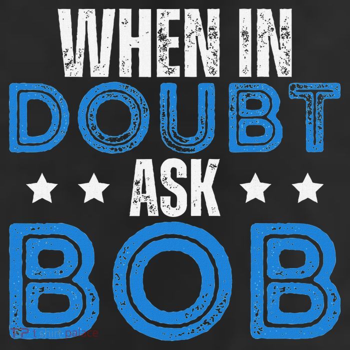 When In Doubt Ask Bob Cool Comfort Performance Bucket Hat