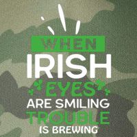 When Irish Eyes Are Smiling Trouble Is Brewing St Patrick's Day Legacy Tie Dye Trucker Hat