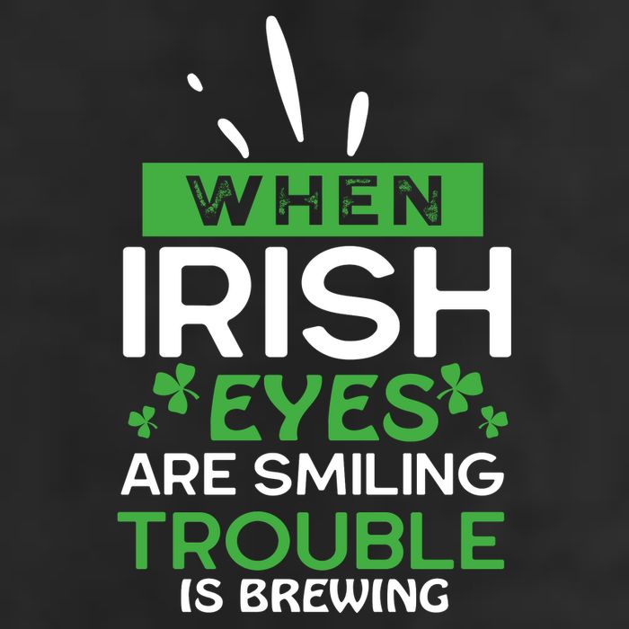 When Irish Eyes Are Smiling Trouble Is Brewing St Patrick's Day Cool Comfort Performance Bucket Hat