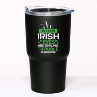 When Irish Eyes Are Smiling Trouble Is Brewing St Patrick's Day Tumbler