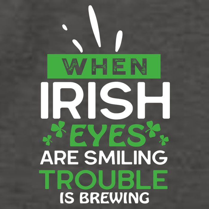 When Irish Eyes Are Smiling Trouble Is Brewing St Patrick's Day Vector Backpack