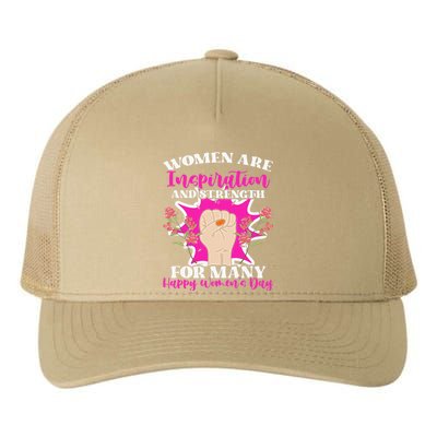 Women Inspirational Equality Feminism Feminist Women's Day Yupoong Adult 5-Panel Trucker Hat