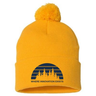 Where Innovation Exist Pom Pom 12in Knit Beanie