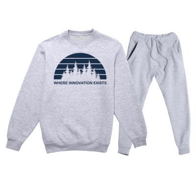 Where Innovation Exist Premium Crewneck Sweatsuit Set