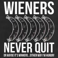 Wieners Never Quite 7 Panel Mesh Trucker Snapback Hat
