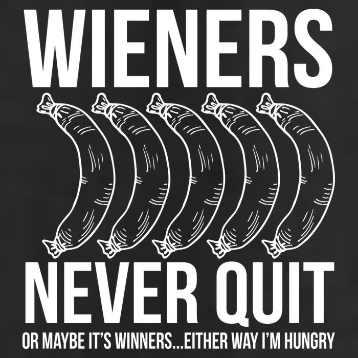 Wieners Never Quite 7 Panel Mesh Trucker Snapback Hat