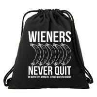 Wieners Never Quite Drawstring Bag