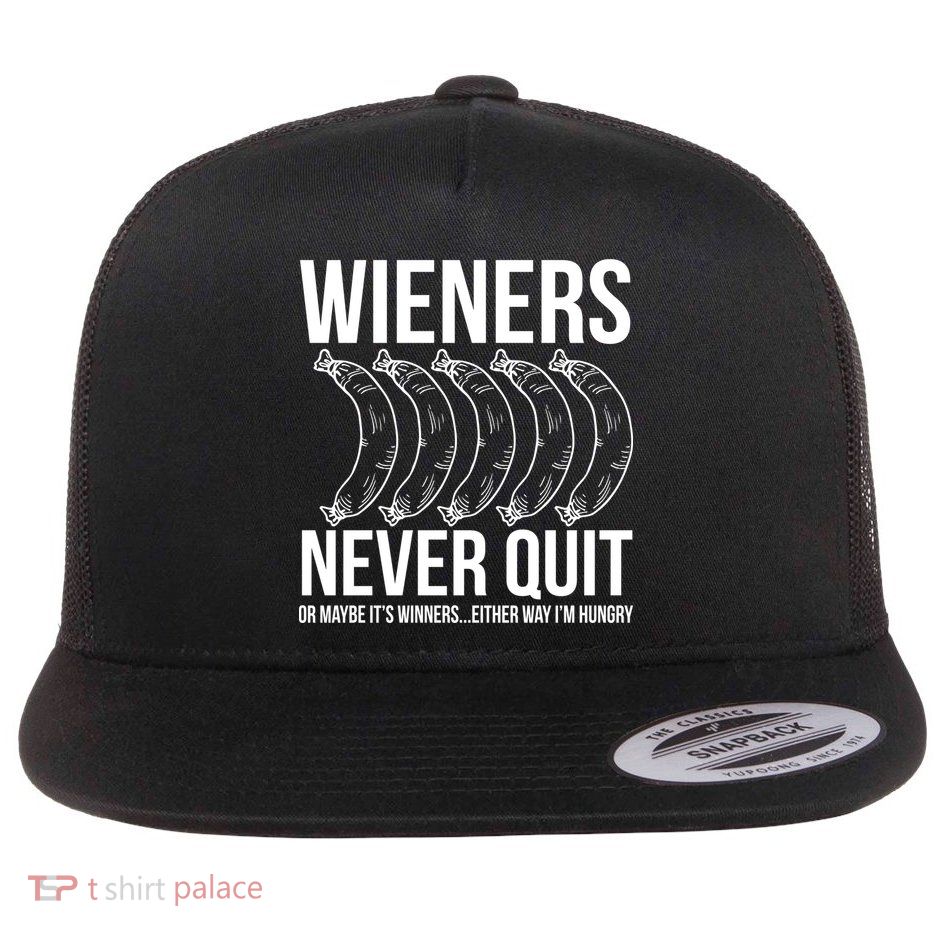 Wieners Never Quite Flat Bill Trucker Hat