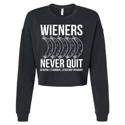 Wieners Never Quite Cropped Pullover Crew
