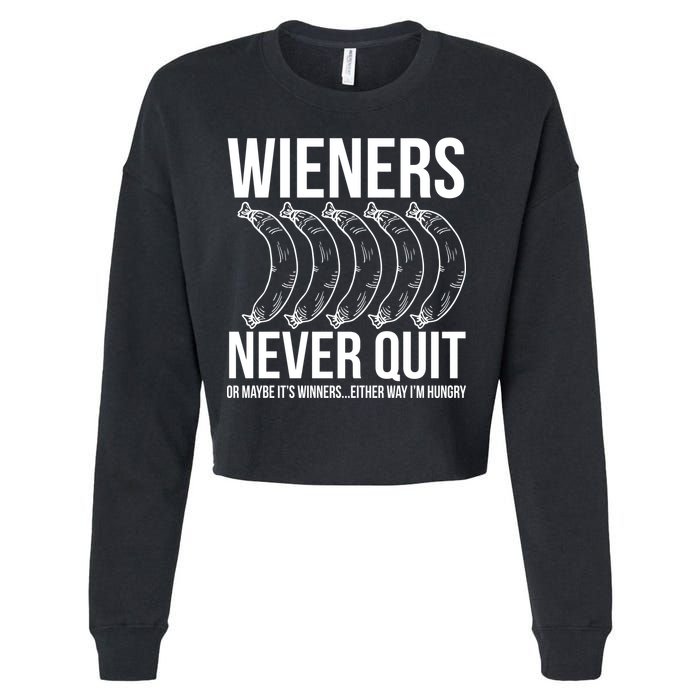 Wieners Never Quite Cropped Pullover Crew