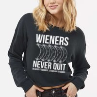 Wieners Never Quite Cropped Pullover Crew