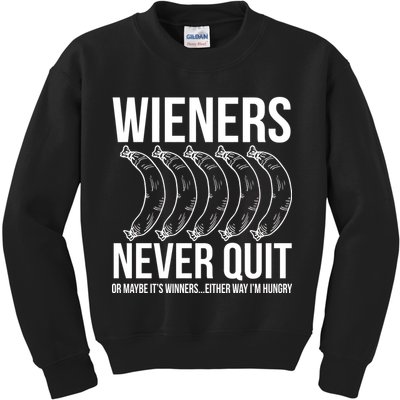 Wieners Never Quite Kids Sweatshirt