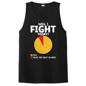 Will I Fight Today Taekwondo Player Martial Arts Tkd Gift PosiCharge Competitor Tank