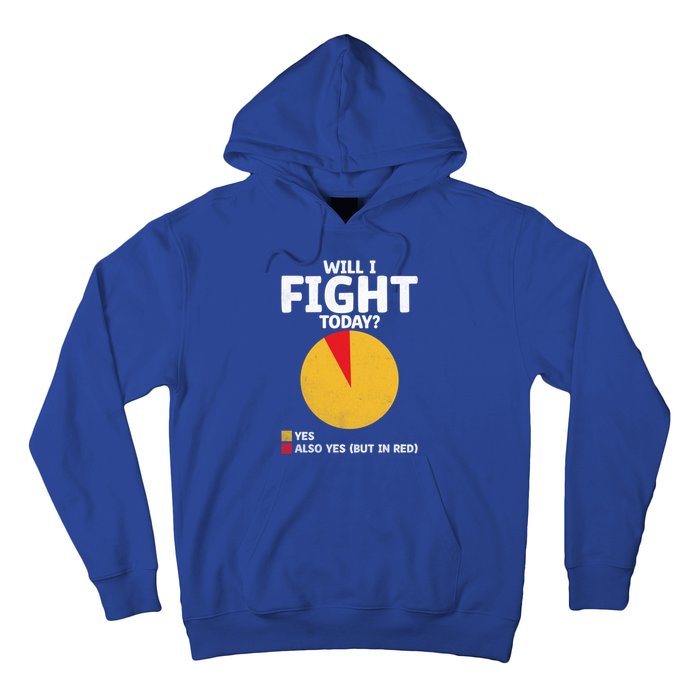 Will I Fight Today Taekwondo Player Martial Arts Tkd Gift Hoodie