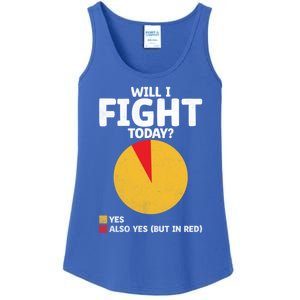 Will I Fight Today Taekwondo Player Martial Arts Tkd Gift Ladies Essential Tank