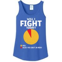 Will I Fight Today Taekwondo Player Martial Arts Tkd Gift Ladies Essential Tank