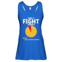 Will I Fight Today Taekwondo Player Martial Arts Tkd Gift Ladies Essential Flowy Tank