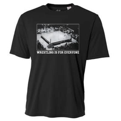 Wrestling Is For Everyone No Space For Racism Sexism Fascism Cooling Performance Crew T-Shirt