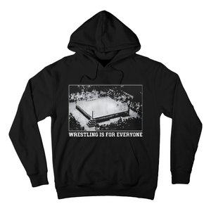 Wrestling Is For Everyone No Space For Racism Sexism Fascism Hoodie