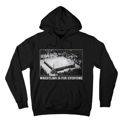 Wrestling Is For Everyone No Space For Racism Sexism Fascism Hoodie