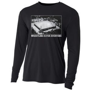 Wrestling Is For Everyone No Space For Racism Sexism Fascism Cooling Performance Long Sleeve Crew