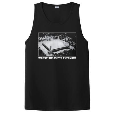 Wrestling Is For Everyone No Space For Racism Sexism Fascism PosiCharge Competitor Tank