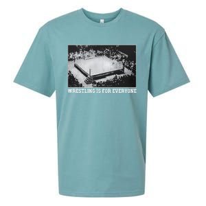 Wrestling Is For Everyone No Space For Racism Sexism Fascism Sueded Cloud Jersey T-Shirt