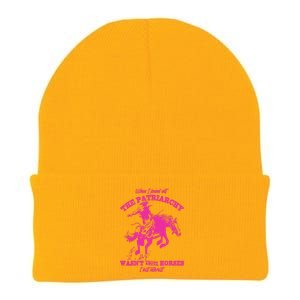 When I Found Out The Patriarchy WasnT About Horses I Lost Interest Knit Cap Winter Beanie