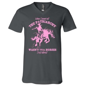 When I Found Out The Patriarchy WasnT About Horses I Lost Interest V-Neck T-Shirt