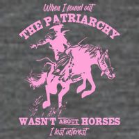 When I Found Out The Patriarchy WasnT About Horses I Lost Interest 7-Panel Snapback Hat