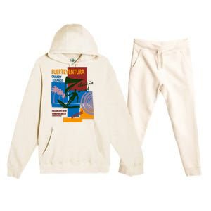 Wingfoil In Fuerteventura Spain Premium Hooded Sweatsuit Set