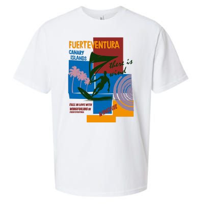 Wingfoil In Fuerteventura Spain Sueded Cloud Jersey T-Shirt