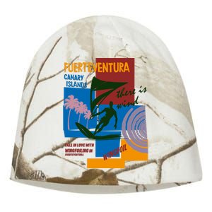 Wingfoil In Fuerteventura Spain Kati - Camo Knit Beanie